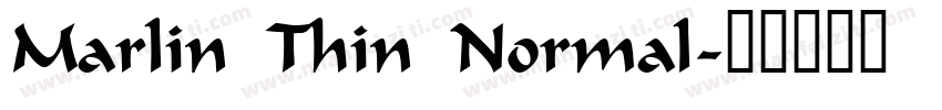 Marlin Thin Normal字体转换